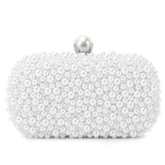 Еmрrіеr Handbags - 5599 Pearl Evening Handbags Beaded Clutch Purses for Wedding Bridal Party